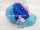 Blue Infants Baby Baseball Cap with Cartoon Printing Applique Embroidery