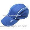 Embroidered Summer Mesh Trucker Hats 4 Panel Plain Black Baseball Cap