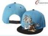 Summer Cartoon Tom And Jerry Snapback Hat 100 Cotton Baseball Caps Blue / Purple