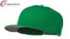 Kelly Wool Blend Flat Brim Baseball Hats , Flat Visor Pro Style Snapback Hat