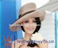 Natural Raffia Laides sinamay church hats for Wedding / Party / T show