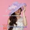 White Unique Lady Organza Hats For Wedding / special occasion
