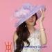 White Unique Lady Organza Hats For Wedding / special occasion