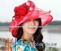 trendy Fancy summer 3 Layers Sinamay Laides Hats with decoratie swirl