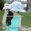 Lady Yellow Fashion Organza Hats Summer For Special Occassion