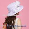 Horse Racing Beautiful Organza Hats Eco-friendly down brim