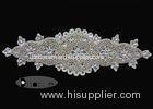 Iron On Bridal Sash Rhinestone Applique Trim For Wedding Dresses