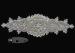 Iron On Bridal Sash Rhinestone Applique Trim For Wedding Dresses