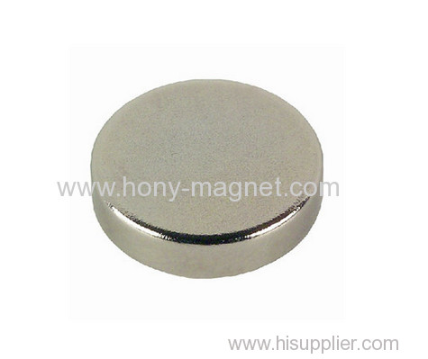 Strong power neodymium magnet disc shaped
