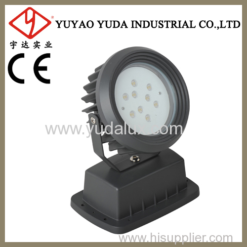 rounded and rotated flood lighting diffused luminaire