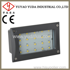 Outdoor Led wall Recessed Light no cover square