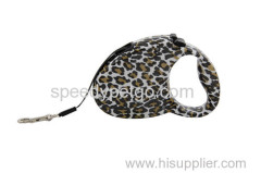 Speedy Pet Brand Auto Retractable Leopard Dog Leash