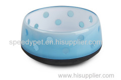 Wholesale non-toxic safe high quality dog acrylic plastic bowl blue color