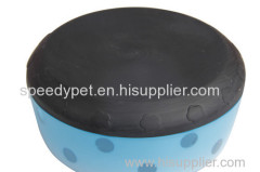 Wholesale non-toxic safe high quality dog acrylic plastic bowl blue color