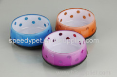 Pet feeding supplies non-slip acrylic plastic bowl high quality