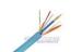 Blue Indoor 12 Core PVC Fiber Optic Network Cable G.652D , Multimode Fiber Optic Cable