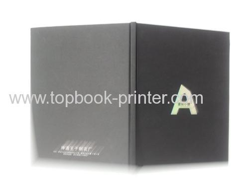 wove or linen-faced paper silver stamping cover hardbound or casebound book