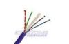 Purple CAT6 Network Cable 4Pairs 23AWG Solid Bare Copper PVC CM