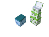 3 pcs/ set Handmade Cardboard Paper Box with Buckle for Home Storage or Gift