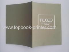 A4 silver stamped linen plus art paper cover thread glue binding softcover or softbound book