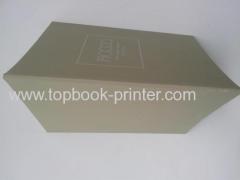 A4 silver stamped linen plus art paper cover thread glue binding softcover or softbound book printer