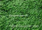 Eco Friendly Soccer Artificial Grass , high burning resistance fake lawn with S shape