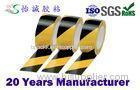 industrial PVC / PE Floor Detectable warning tape of black - yellow 18m/25m