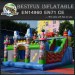 Commercial car inflatable dry slide