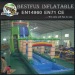 Giant jungle inflatable water slides for kids and adults
