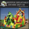 PVC the hulk inflatable slide