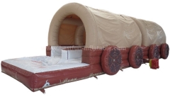 Attractive carriage inflatable slip and slide pool