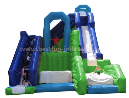 Commerical jumping inflatable dry slide