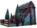 Used commercial tree theme giant inflatable slide
