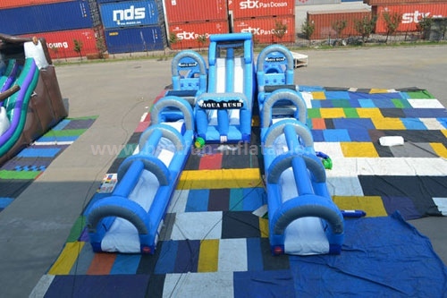 Gaint inflatable jump obstacle hippo slide