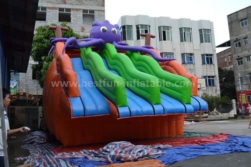 Octopus giant inflatable water slide for adult