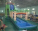 Giant jungle inflatable water slides for kids and adults