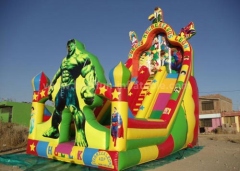 PVC the hulk inflatable slide