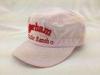 Girl Pink Short Brim Cap 2 Panel Sport Baseball Hat With Cotton sweatband