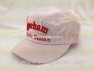 Girl Pink Short Brim Cap 2 Panel Sport Baseball Hat With Cotton sweatband