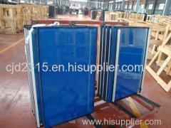 Silk screen printed glass wall