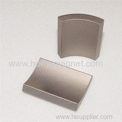 Nickel Coated Arc segment neodymium magnets