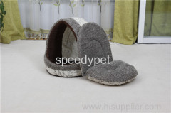 Hotsale linen fabric soft push Dog bed