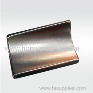 Neodymium Iron Boron Magnet Arc Shape With Nickel Plating