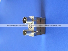 iec male&female connector with shielding cans