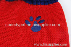 Pet clothes Red dog sweater