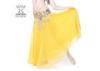 Yellow Chiffon Belly Dance Skirt , Professional One Piece Dance Competition Dresses