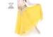 Yellow Chiffon Belly Dance Skirt , Professional One Piece Dance Competition Dresses