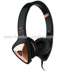 Monster DNA On-Ear Sound Isolating Headphones Black with Rose Gold from China