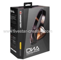 Monster DNA On-Ear Sound Isolating Headphones Black with Rose Gold from China