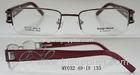 Black / Purple Optical Frames For Women , Stainless Steel Half Frame , Demo Lens